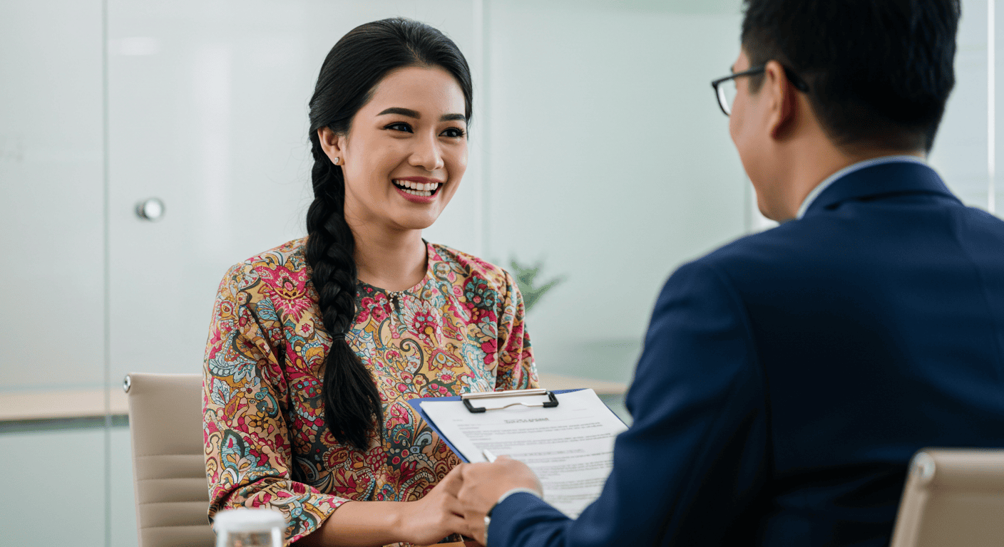 Bagaimana Untuk Memperkenalkan Diri Sendiri Semasa Temu Duga